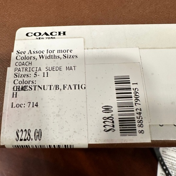 Coach Suede Patricia in Chestnut Msrp $228 - Picture 6 of 6